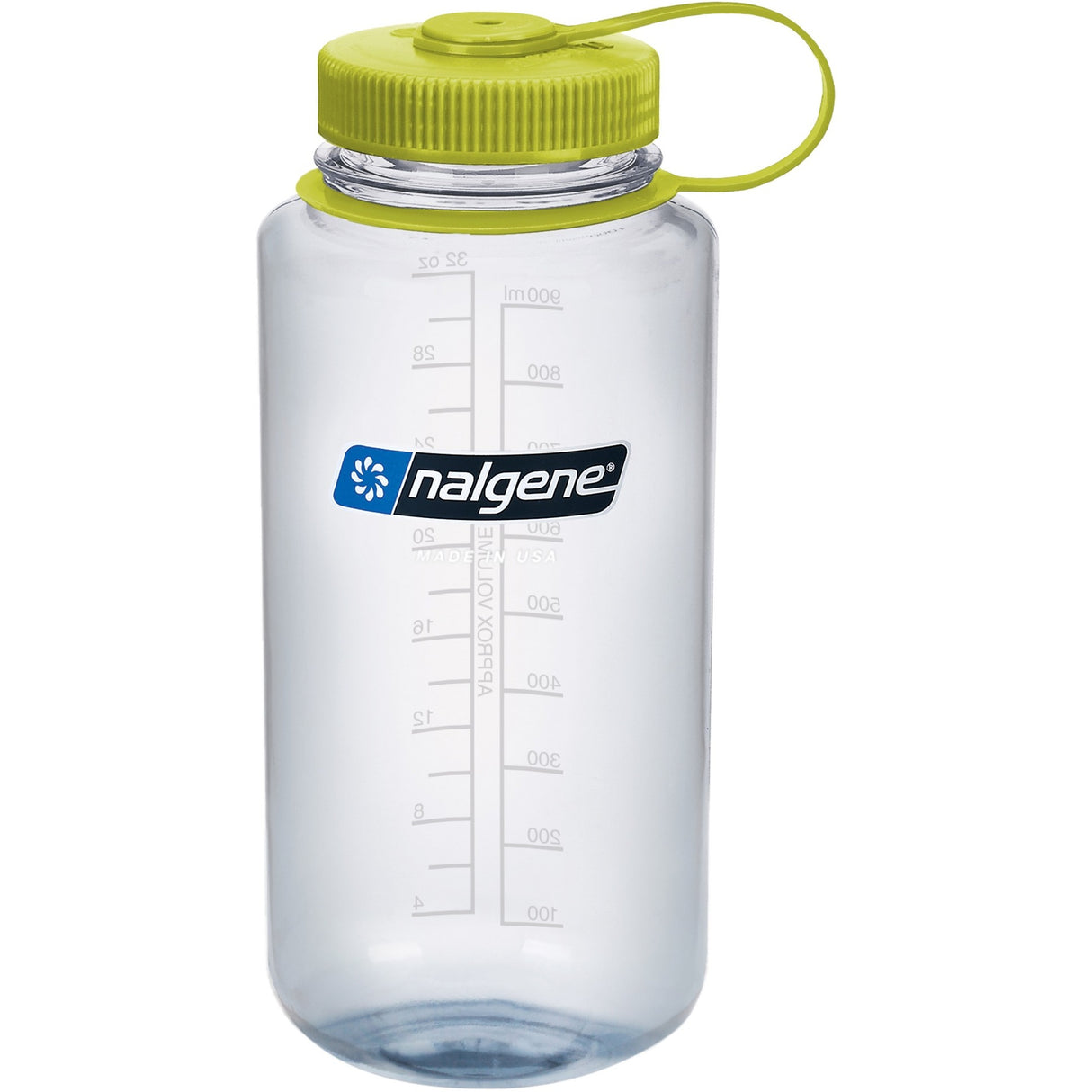 Bouteille d'eau de maintien à large ouverture Nalgene, gourde de 1 litre (transparente)