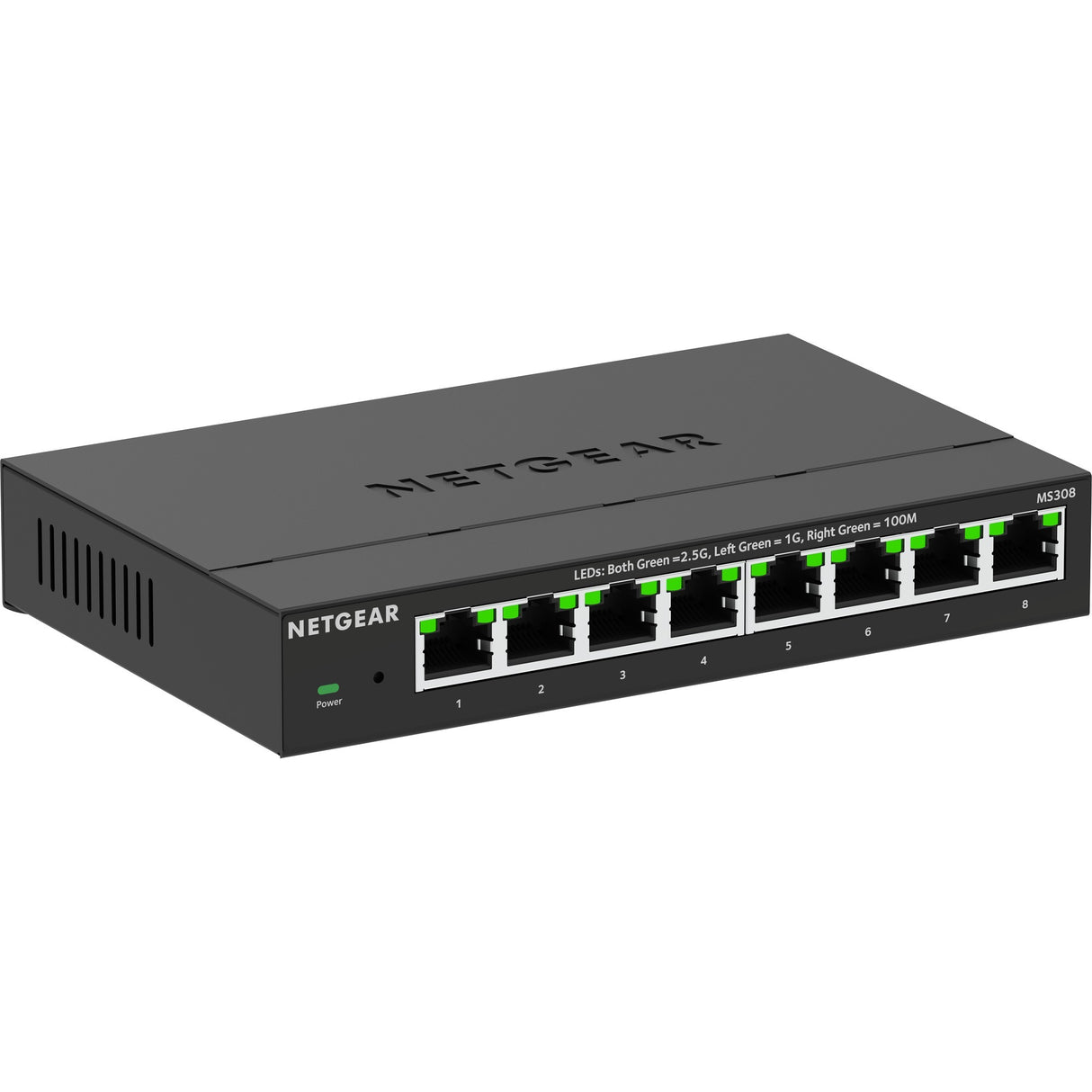 Switch non géré Ethernet multi-gigabit Netgear à 8 ports 2,5 G (noir, non géré)