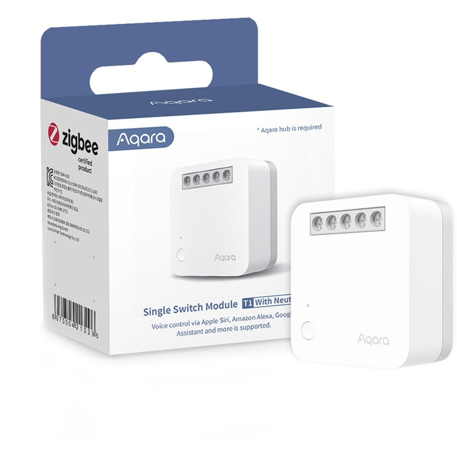 Aqara module de commutation unique t1 (avec neutre) relais (blanc)