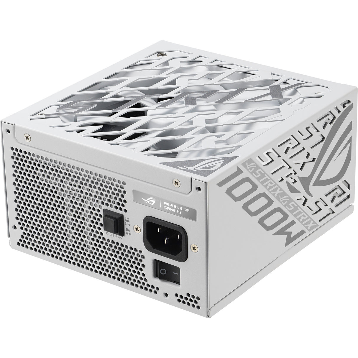 Alimentation modulaire Asus rog strix platine blanc édition 1000 watts (blanc, 1x 12v-2x6, 4x pcie)