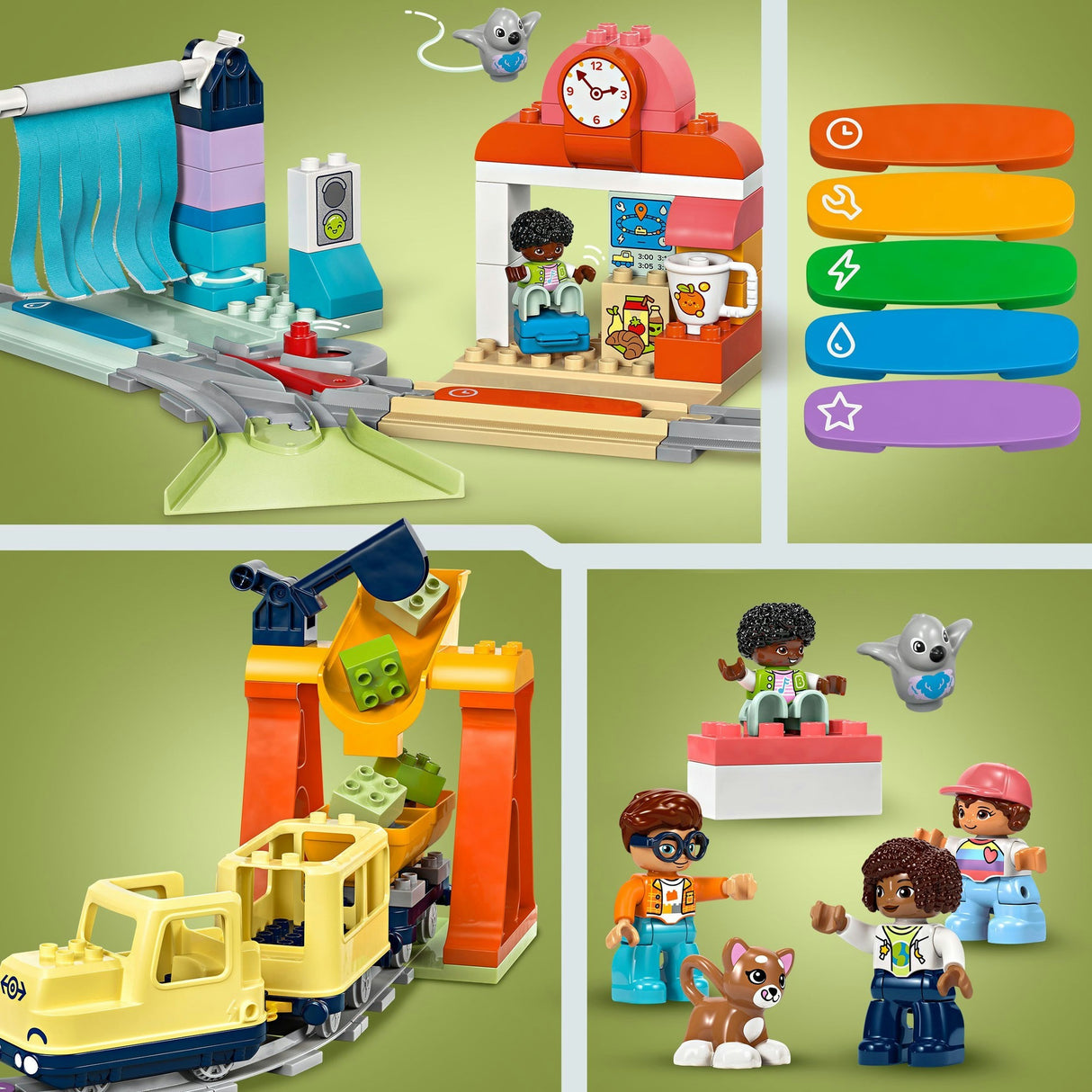 Lego Duplo Town 10428 grand train de quartier interactif