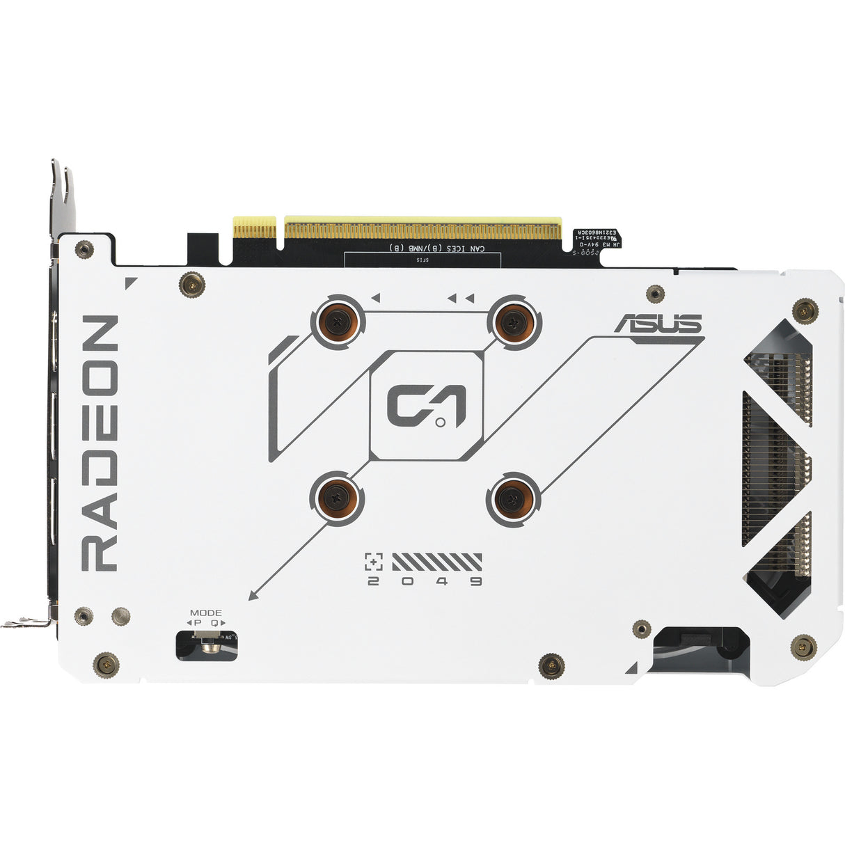 Carte graphique Asus Radeon RX 9060 XT Dual White Edition 16 Go (blanc, RDNA4, GDDR6, 2x Display Port, 1x HDMI 2.1)