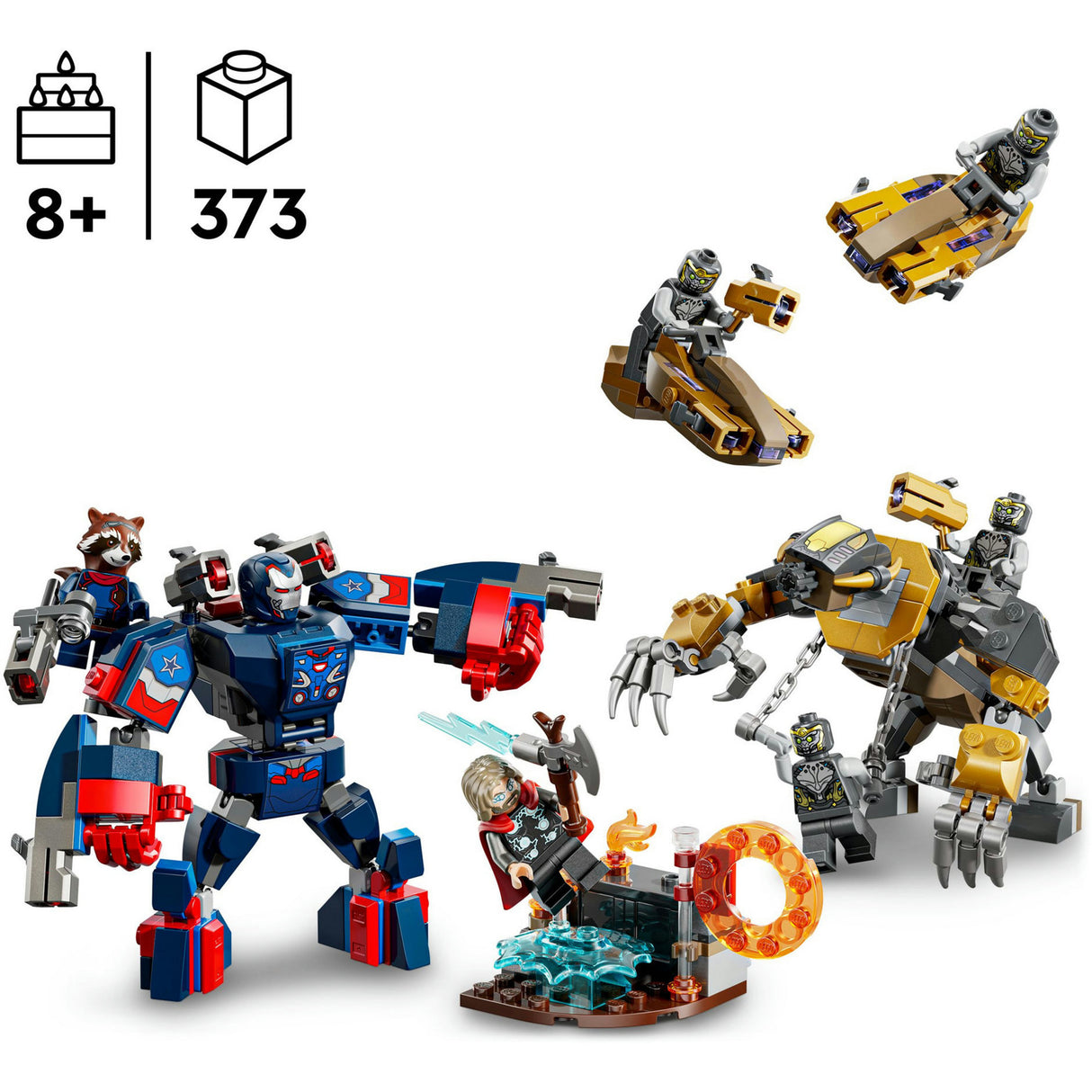 LEGO Super Heroes Marvel 76322 Avengers Endgame Thor contre Chitauri