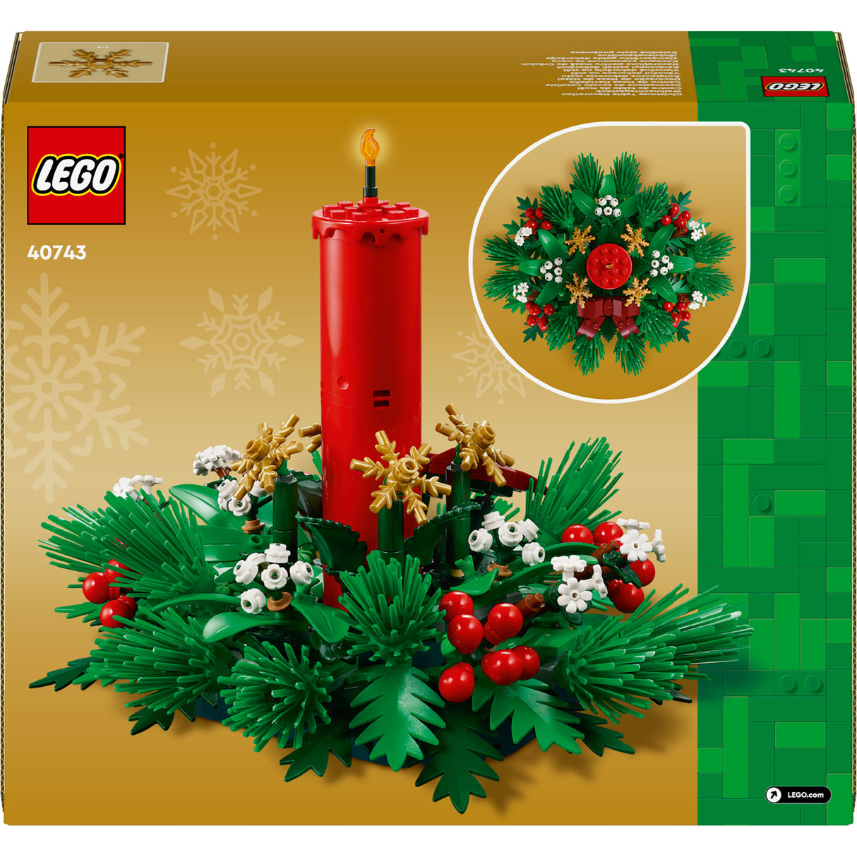 Décoration de table de Noël Lego 40743 saisons