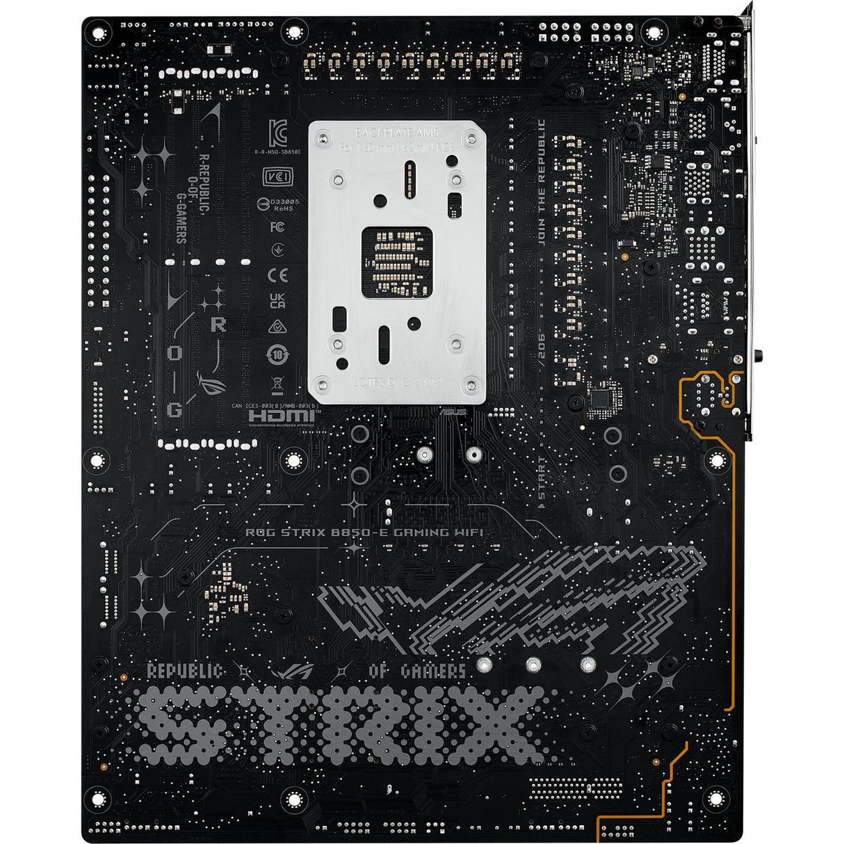 Carte mère Asus ROG Strix B850-E Gaming WiFi Socket AM5 (noir, RAID, 5 Go-LAN, Wi-Fi 7, BT, son, ATX)