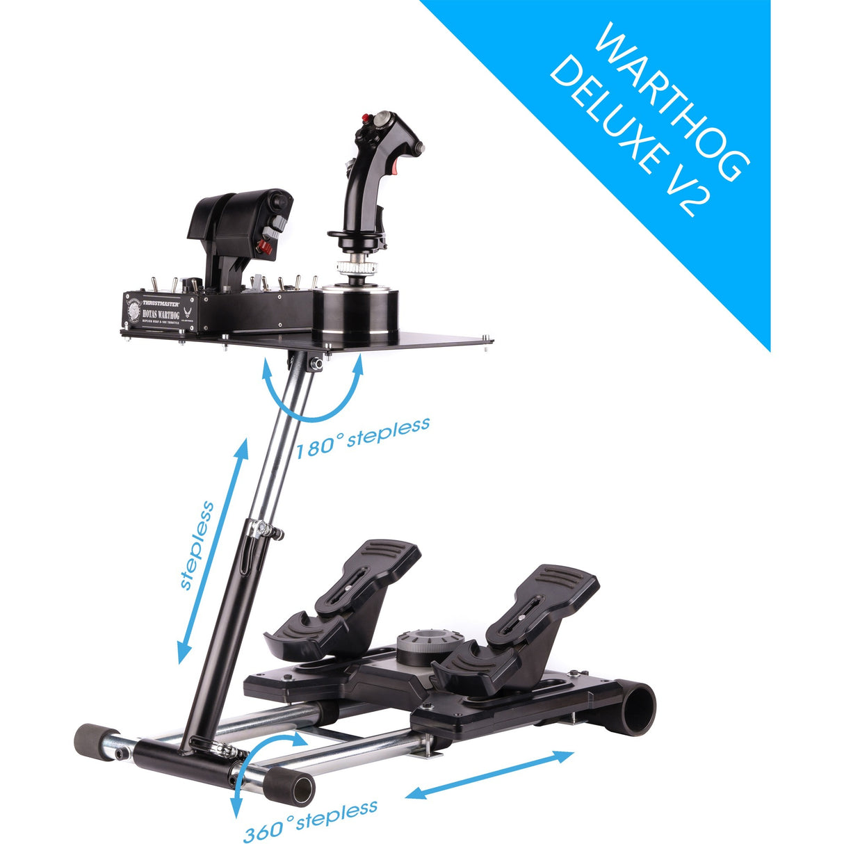Support de roue pro deluxe v2 Thrustmaster Hotas Warth