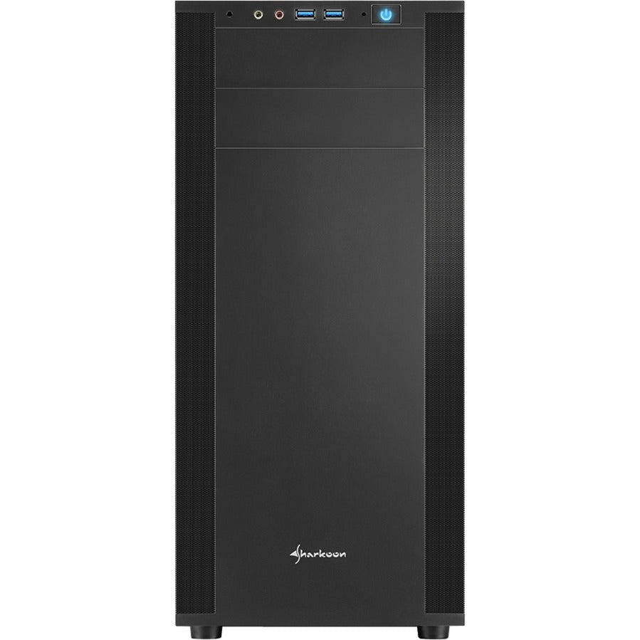 Boîtier tour midi Sharkoon m25-v (noir | 2x USB-A)
