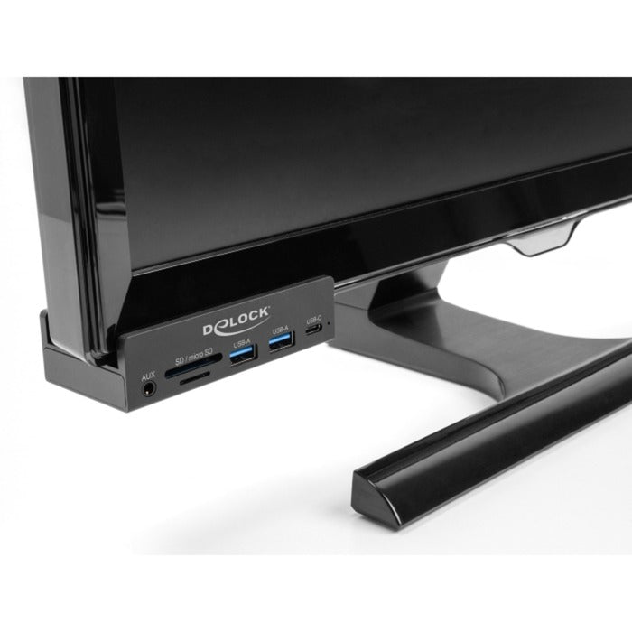 Delock Hub USB externe à 3 ports avec vis de verrouillage (noir)