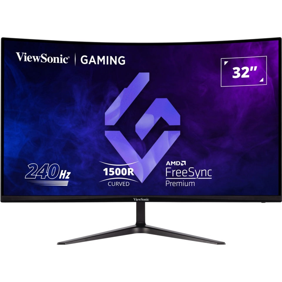 Moniteur de jeu incurvé Viewsonic vx3219-pc-mhd 32 (noir, 2x HDMI, 1x port d'affichage, 240 Hz)