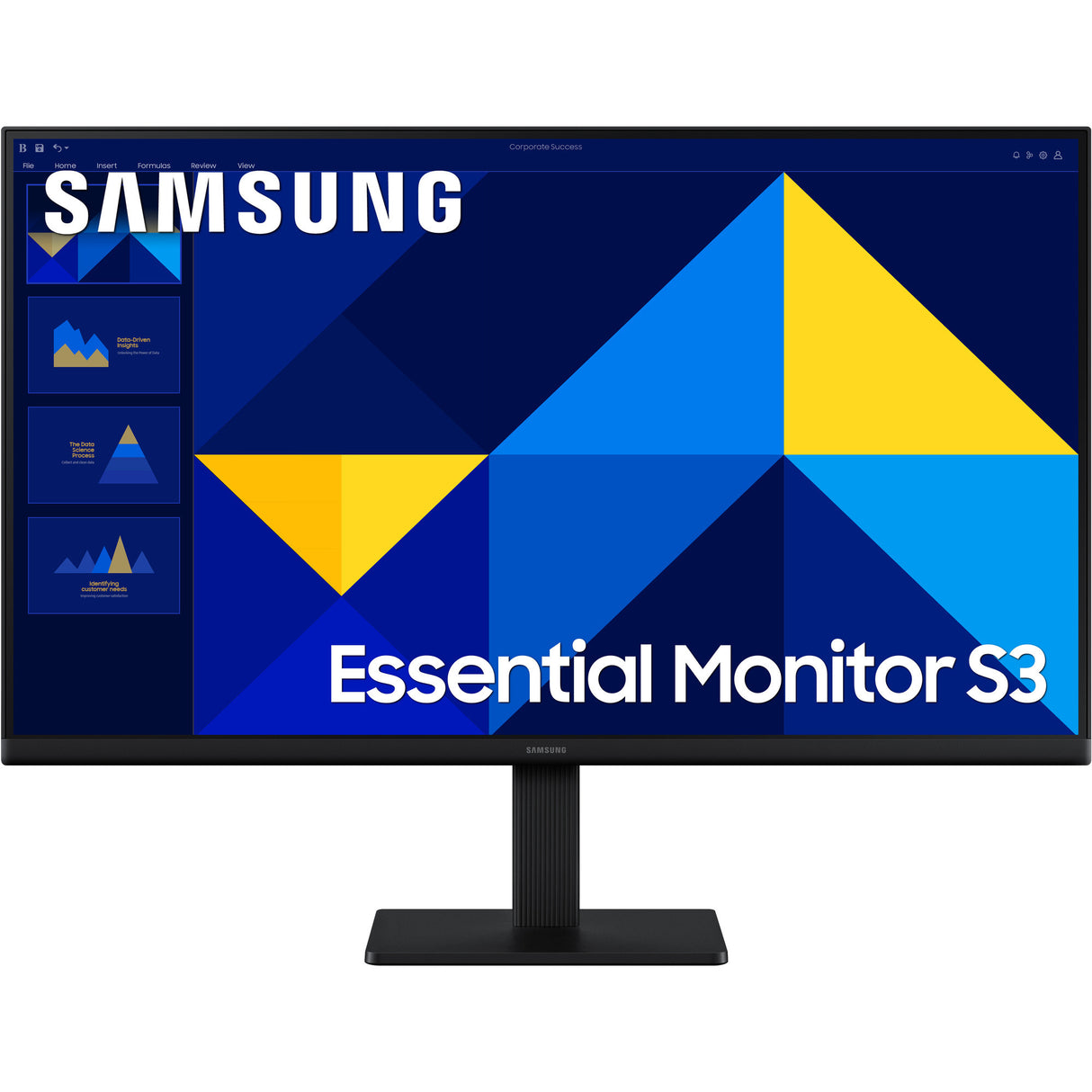 Moniteur Samsung s27d302gau essential s3 s30gd 27 (noir, 100 hz, hdmi, vga)