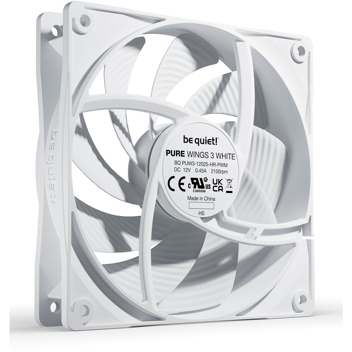 Soyez silencieux! Pure 3 120 mm PWM blanc à grande vitesse
