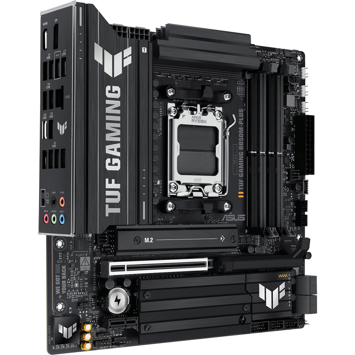 Carte mère Asus tuf gaming b850m-plus socket am5 (2,5 gbe-lan, son, µatx)