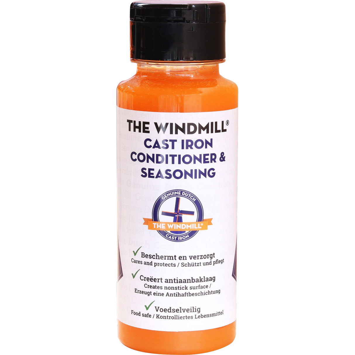 Huile conditionnante pour fonte assaisonnement moulin à vent (250 ml)