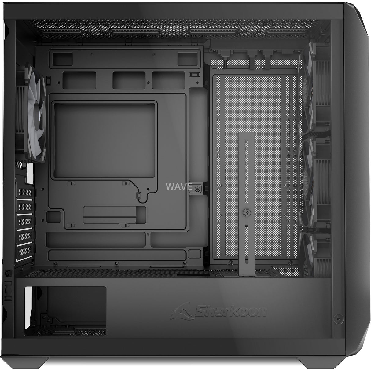 Boîtier mini tour Sharkoon mk3 rgb (noir | 2x usb-a | 1x usb-c | rgb | verre trempé)