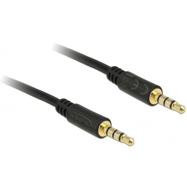 Delock Câble 3,5 mm mâle > 3,5 mm mâle (noir, 3 mètres)