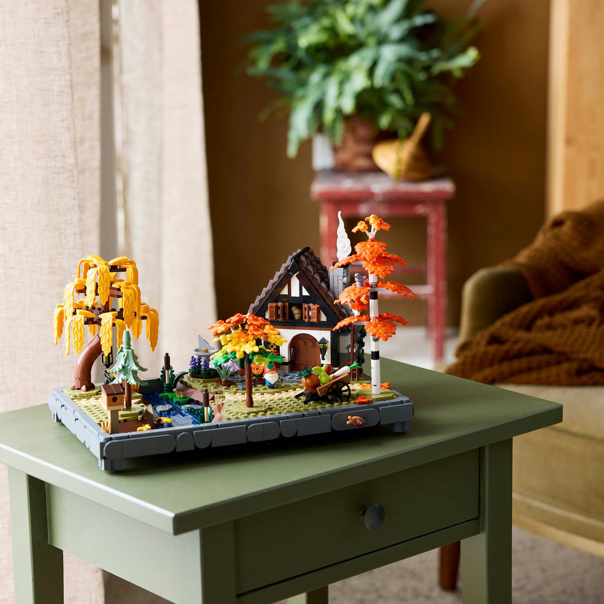 Lego icônes 11372 jardin d'automne avec chalet