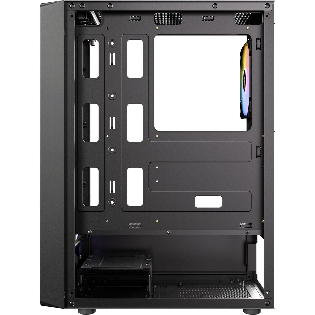 Boîtier tour midi Antec ax26 rgb Elite (noir | 3x USB-A | verre trempé)