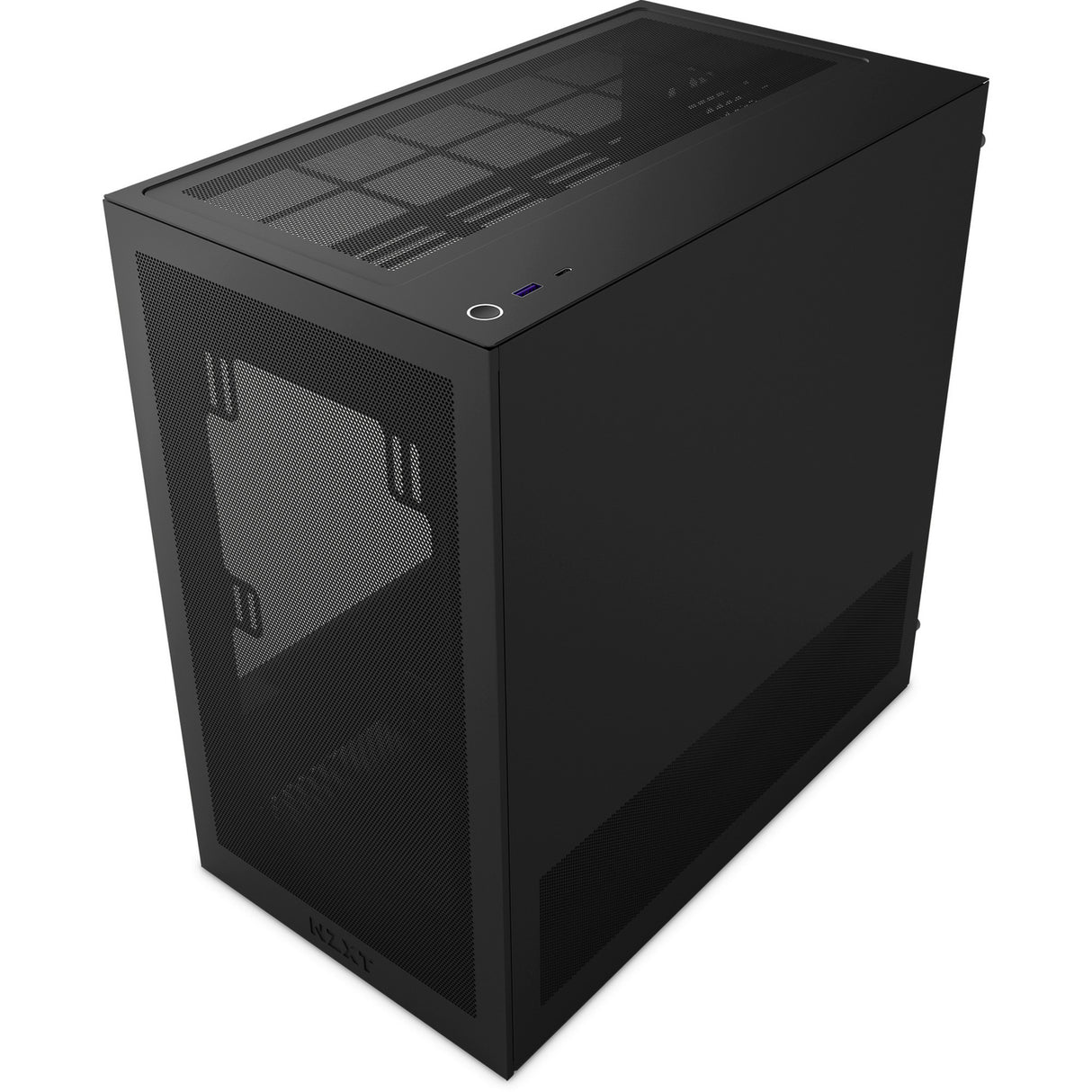 Boîtier tour midi Nzxt h3 flow (noir (mat) | 1x USB-A | 1x USB-C | verre trempé)