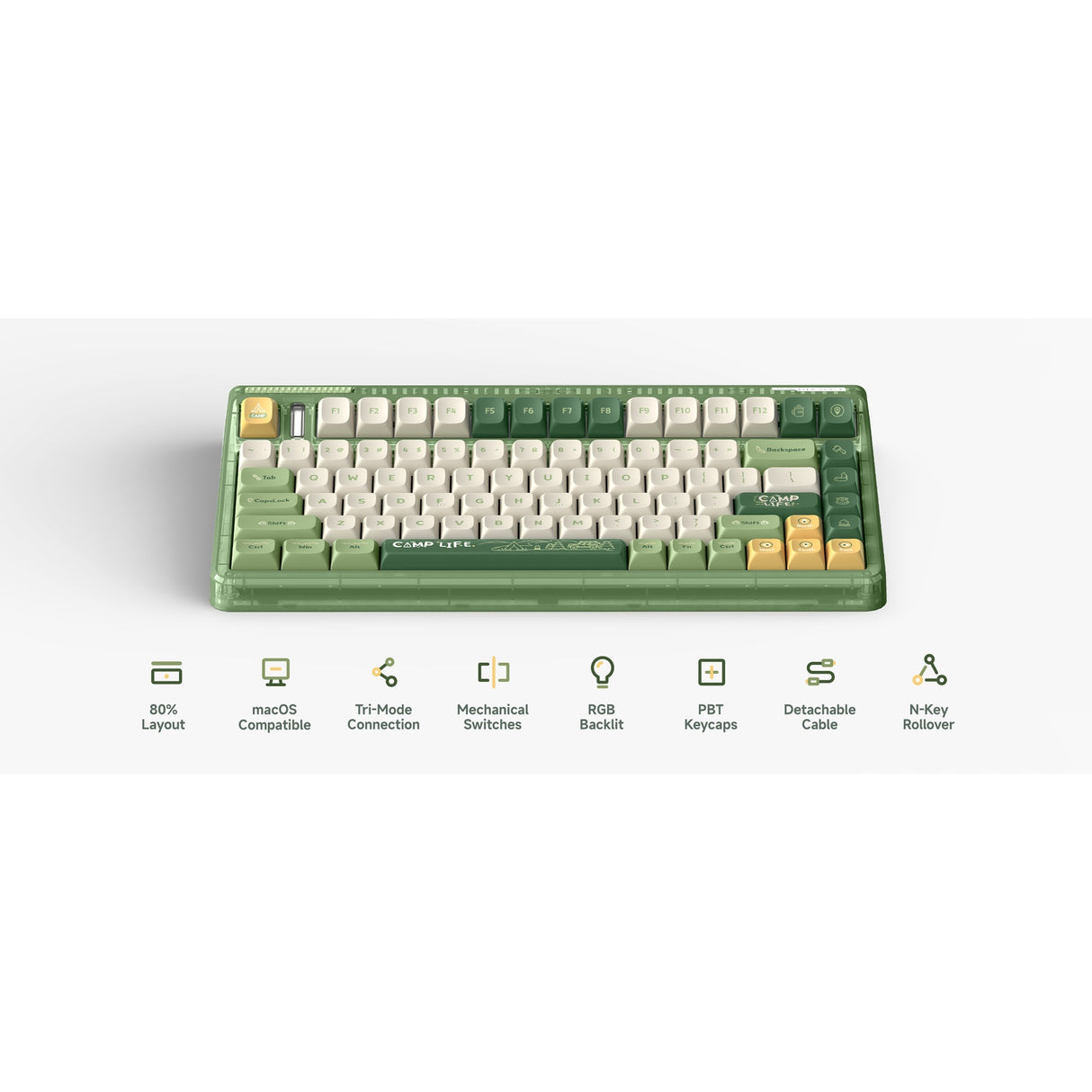 IQUnix OG80 Camping Wireless Mechanical Clavier