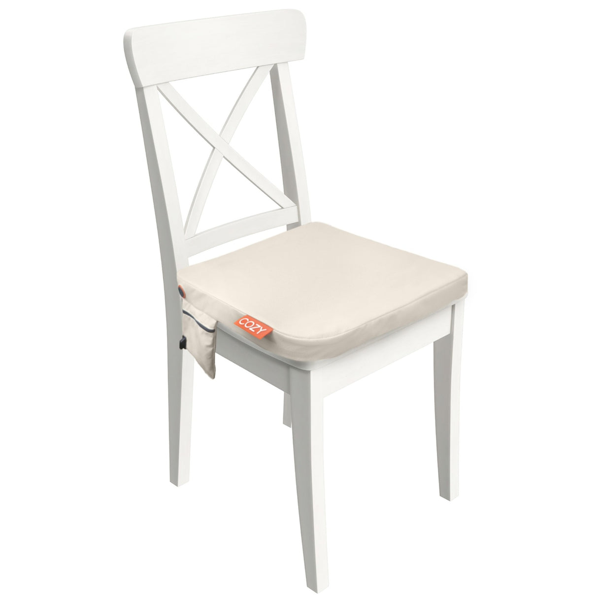 Cosy Jordan – coussin de siège chauffant sans fil à infrarouge pour l'extérieur, coussin chauffant (beige clair, batterie externe 10000 mah)