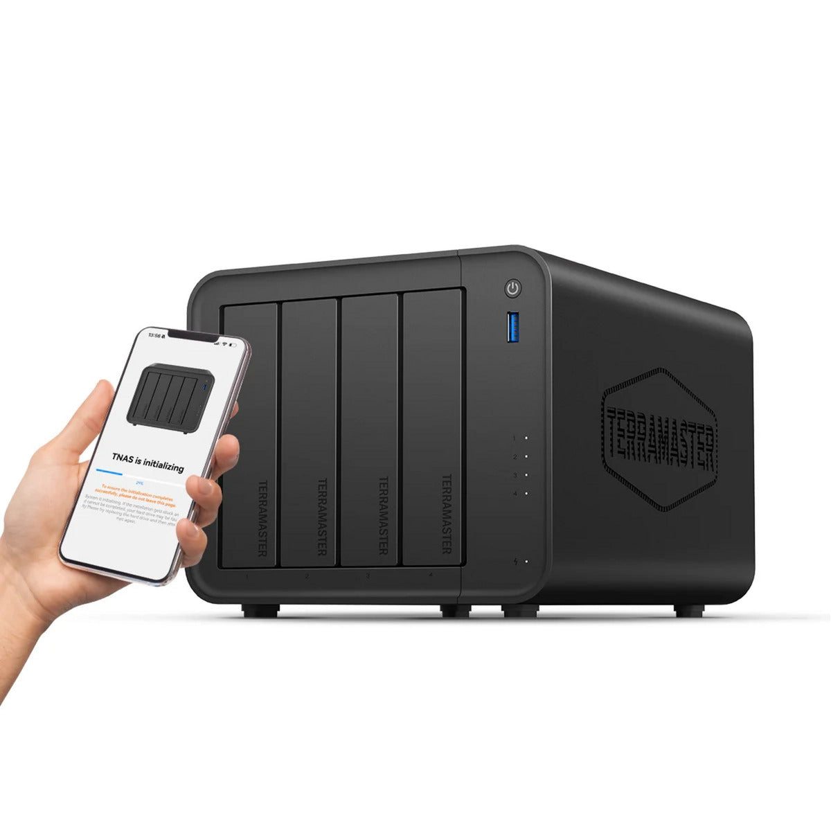 Terramaster f4-425 nas (noir, 1x 2,5GBE, HDMI, USB)