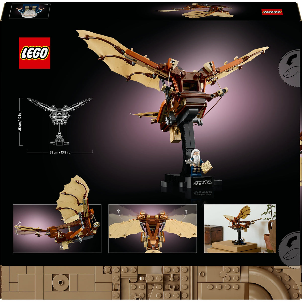 Icônes Lego La machine volante de Léonard de Vinci - 10363