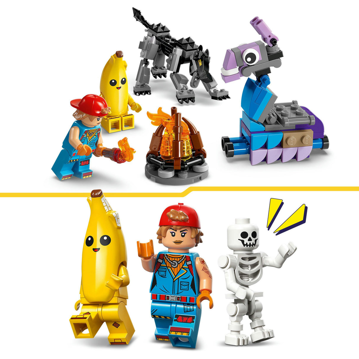 Lego Fortnite 77075 Camp Peely et bougies d'allumage