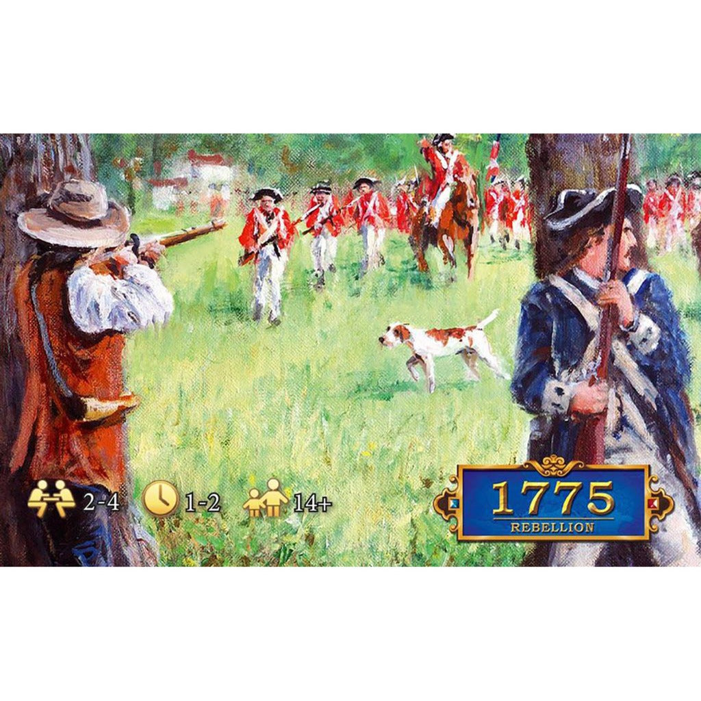 Réseau de joueurs européens 1775 Rebellion : jeu de société de la révolution américaine (anglais, 2 à 4 joueurs, 60 à 240 minutes, à partir de 14 ans)
