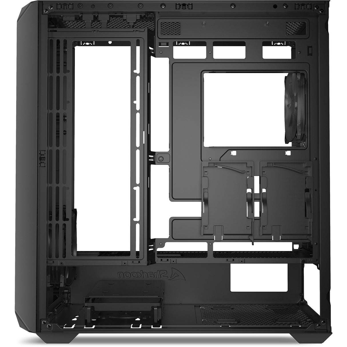 Boîtier tour midi Sharkoon ak2 (noir | 2x USB-A | 1x USB-C)