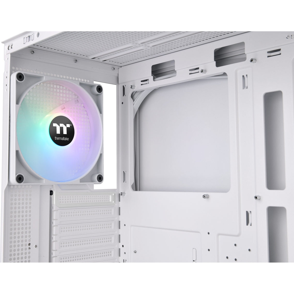 Thermaltake view 270 tg argb - snow midi tower behuizing (wit | 2x usb-a | 1x usb-c | rgb | tempered glass)