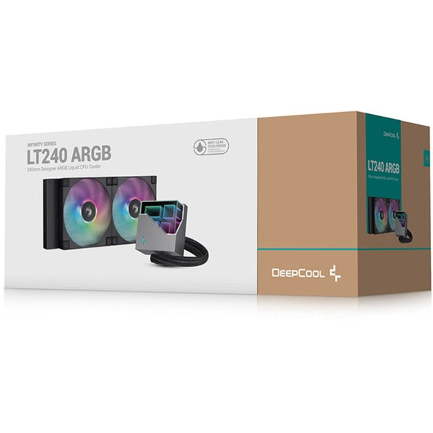 Refroidissement par eau Deepcool LT240 (noir, connecteur de ventilateur PWM 4 broches)