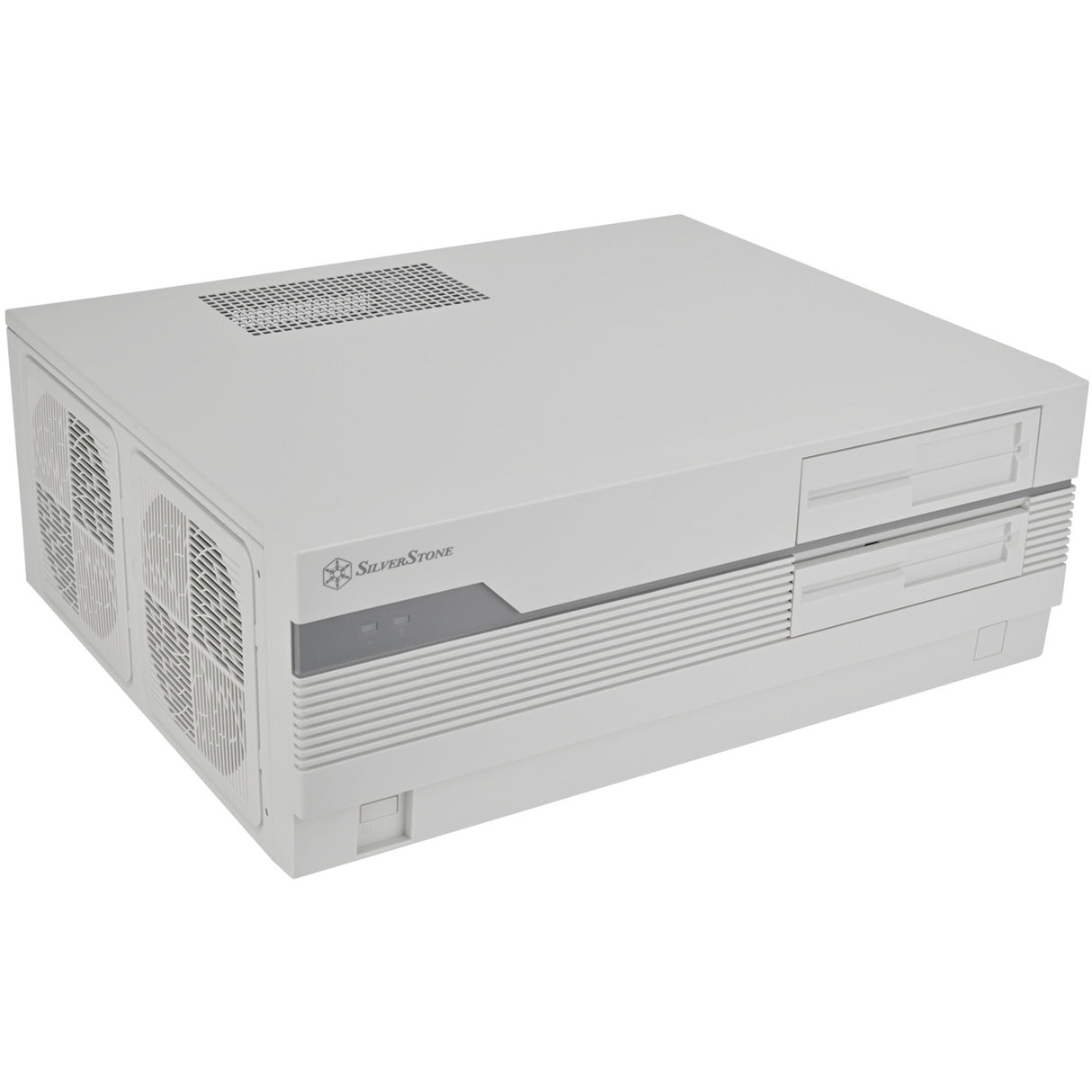 Boîtier HTPC Silverstone FLP01 (crème | 2x USB-A | 1x USB-C)