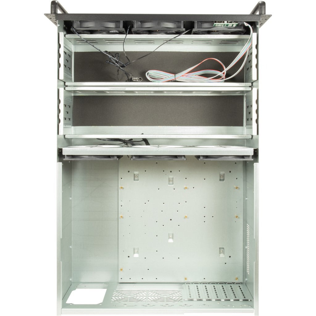 Rack minier Inter-tech 4f28, boîtier de serveur (noir | 2x USB-A)