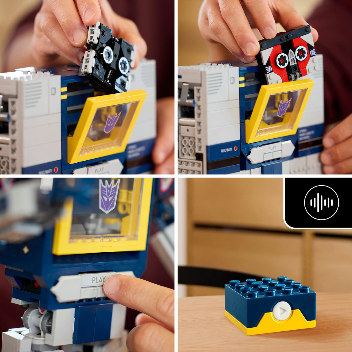 Lego ® icônes transformateurs : soundwave - collection transformateurs - 10358