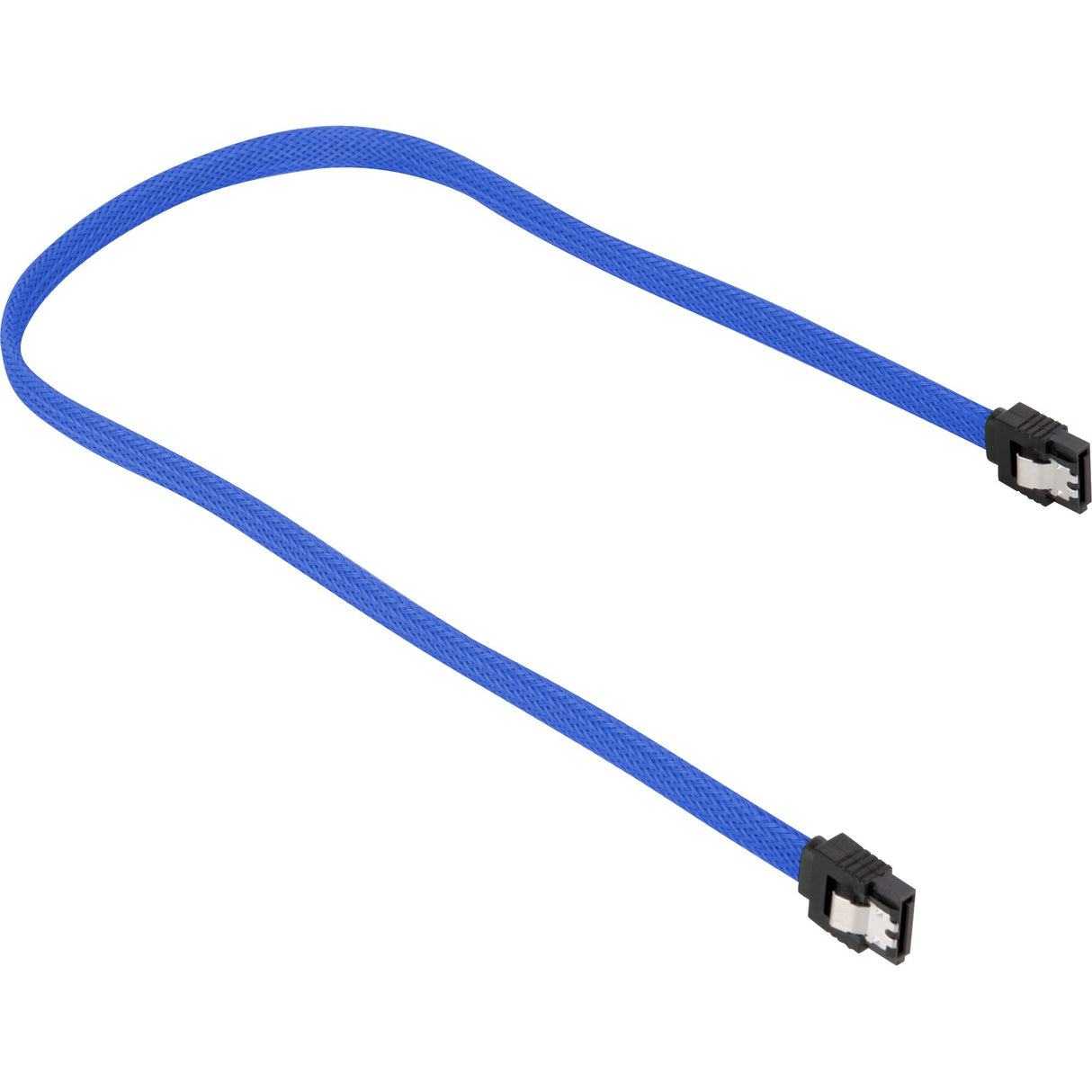 Câble à manchon Sharkoon sata iii (bleu, 0,3 mètres)