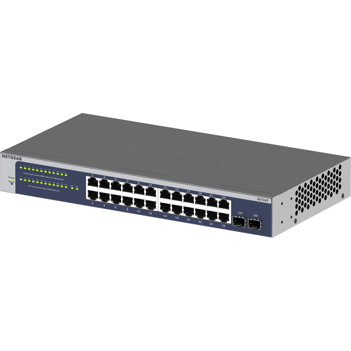 Commutateur Gigabit Netgear 24 ports (gs724tv6)