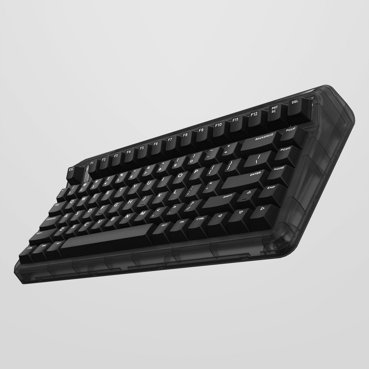 Clavier mécanique sans fil côté obscur Iqunix og80 (noir, disposition américaine (qwerty), marron gateron, 80 % (tkl), LED RVB, échangeable à chaud, pbt, 2,4 GHz | Bluetooth 5.1 | USB-C)