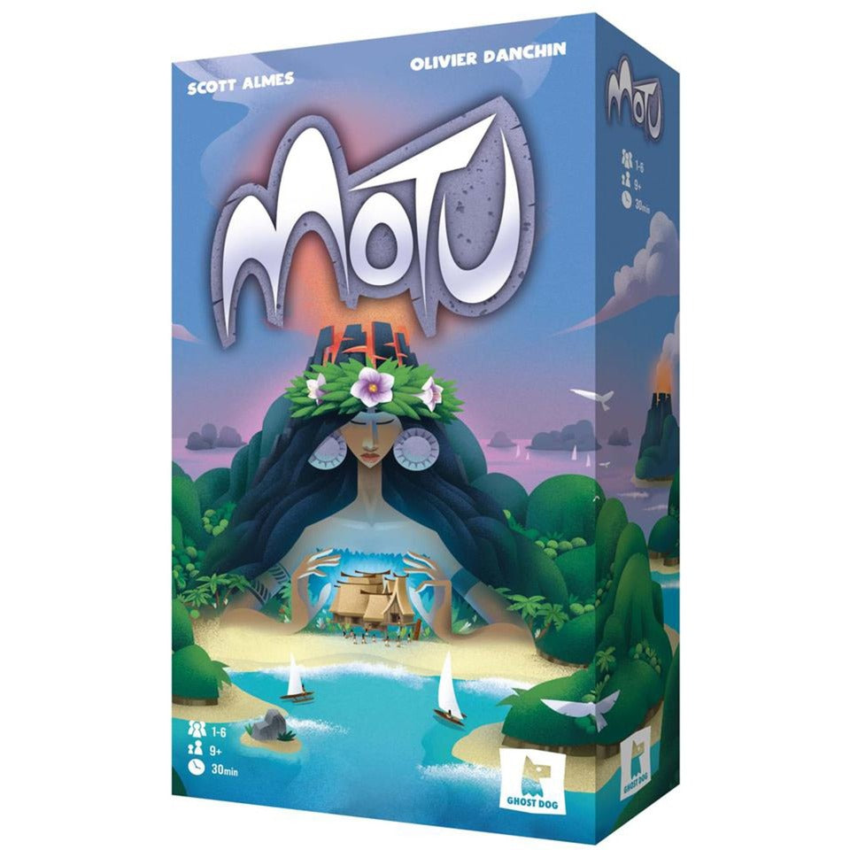 Jeu de société motu du réseau de joueurs européens (anglais français, 1 à 6 joueurs, 30 minutes, à partir de 9 ans)