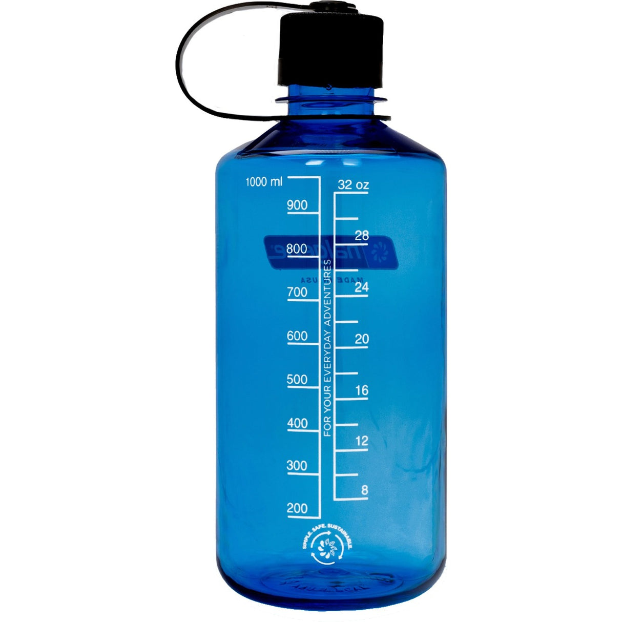Gourde Nalgene « sustain à bouche étroite » 1 litre, 32oz (bleu transparent)