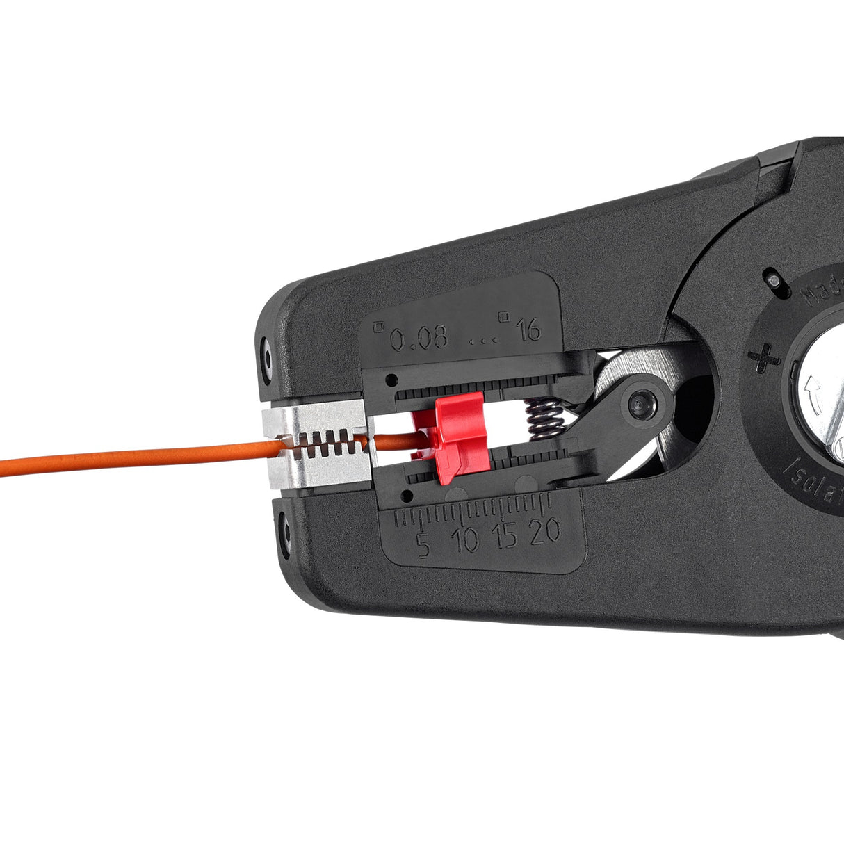 Pince à dénuder automatique Knipex | longueur 195 mm | 0,08-16 (AWG 28-5) mm² | 1 pièce - 12 52 195 - 12 52 195