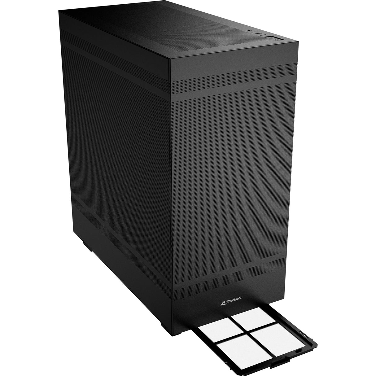Sharkoon rebel c50 boîtier tour midi noir (noir | 2x USB-A | 1x USB-C)