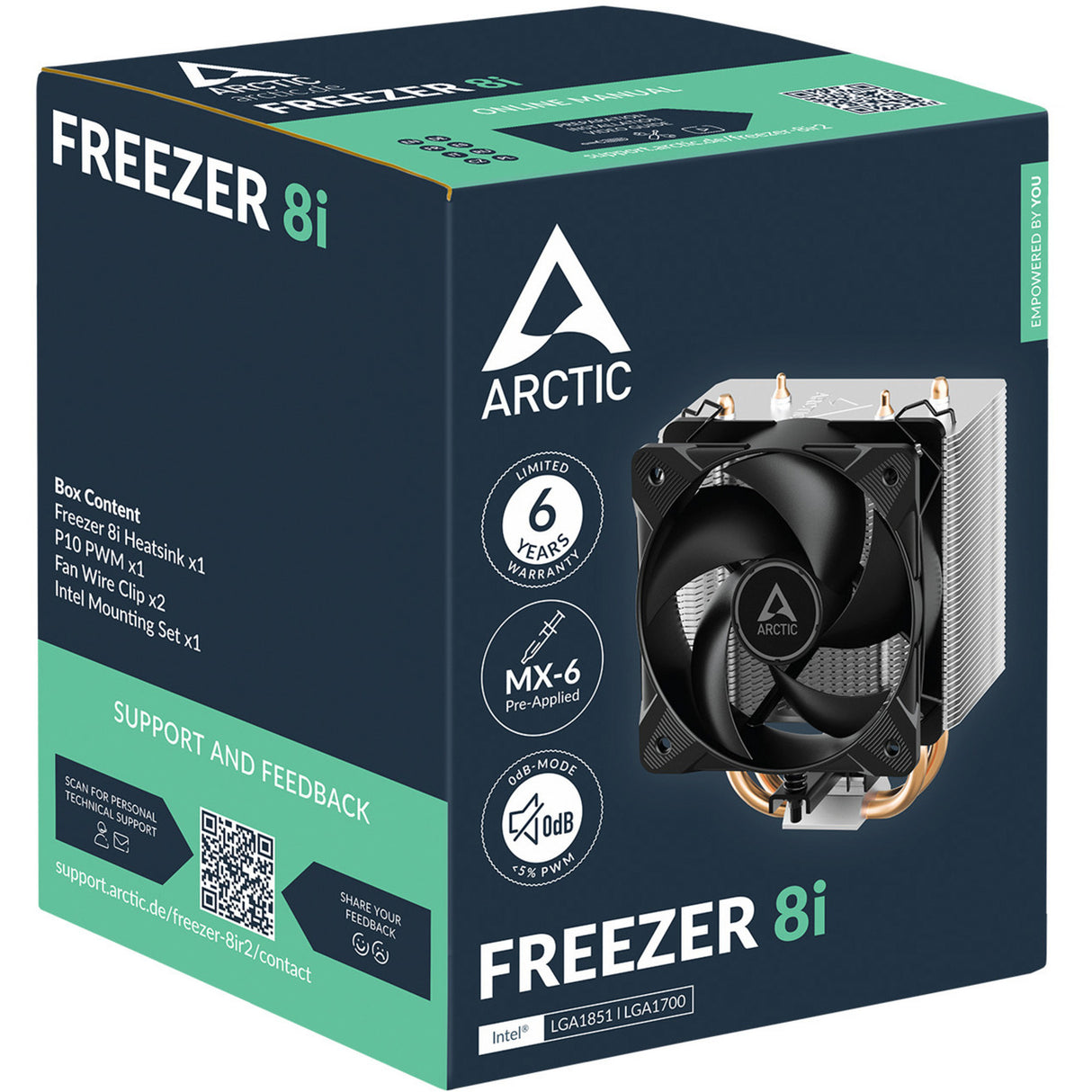 Refroidisseur de processeur Arctic Congélateur 8i (PWM 4 broches)