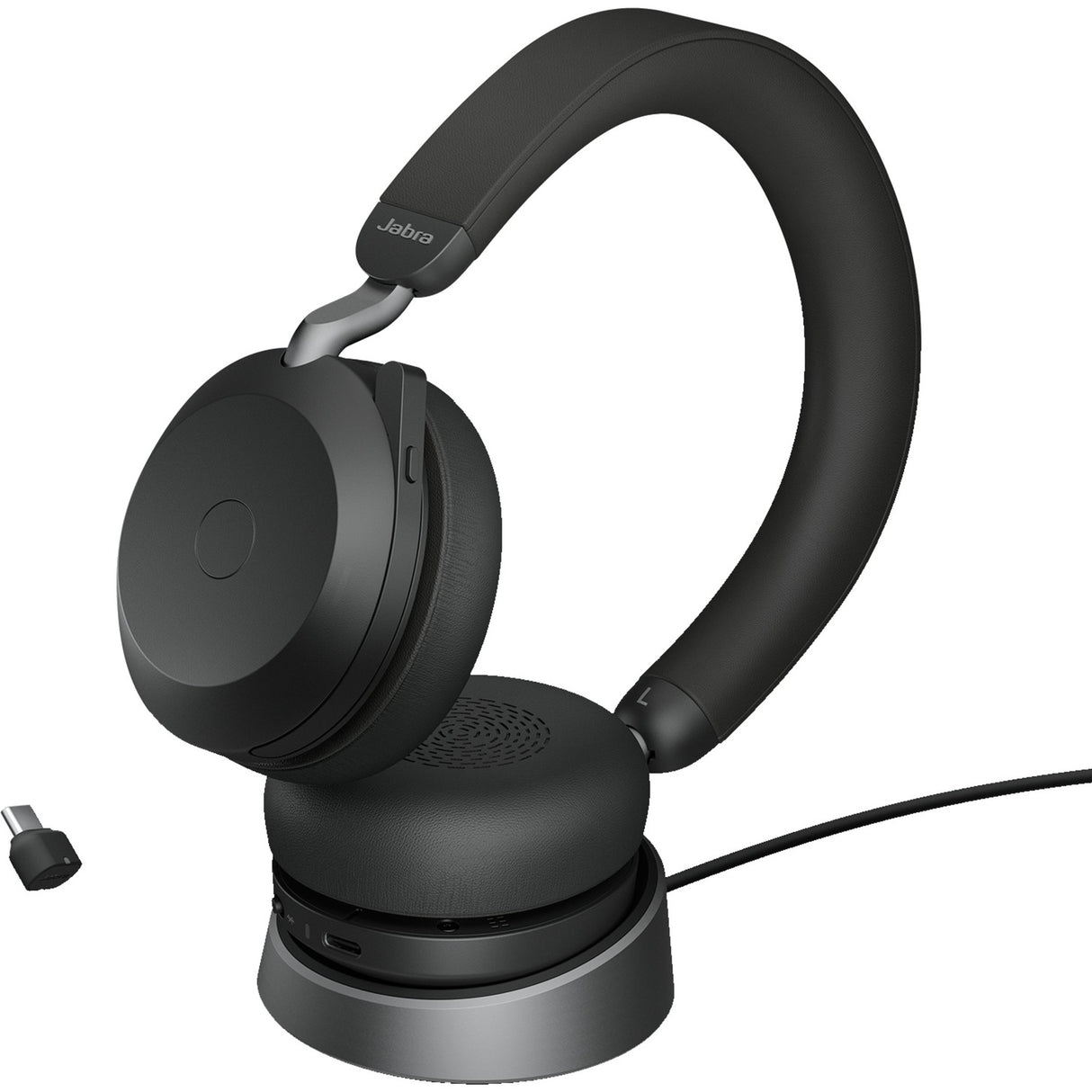 Casque supra-auriculaire Jabra move2 75 (noir, link380c, équipes Microsoft)