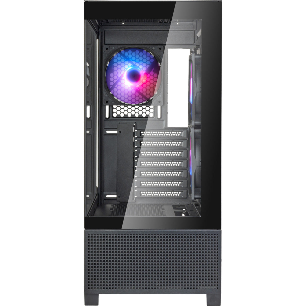 Boîtier mini tour Silverstone lucid 05 (noir | 2x USB-A | 1x USB-C | RVB | verre trempé)