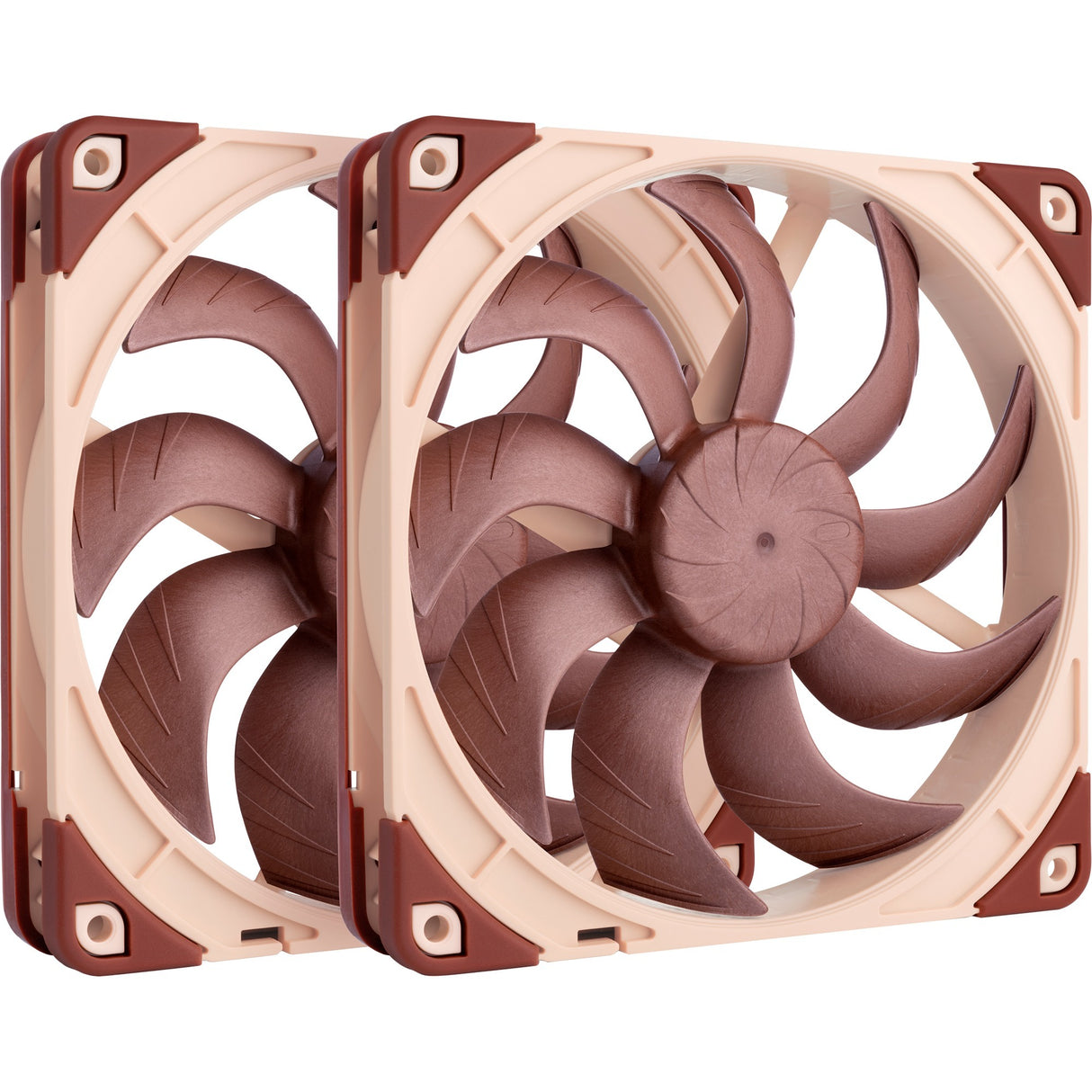 Noctua nf-a14x25 g2 pwm sx2-pp ventilateurs de boîtier (marron, 2 pièces, 140 x 140 x 25 mm)