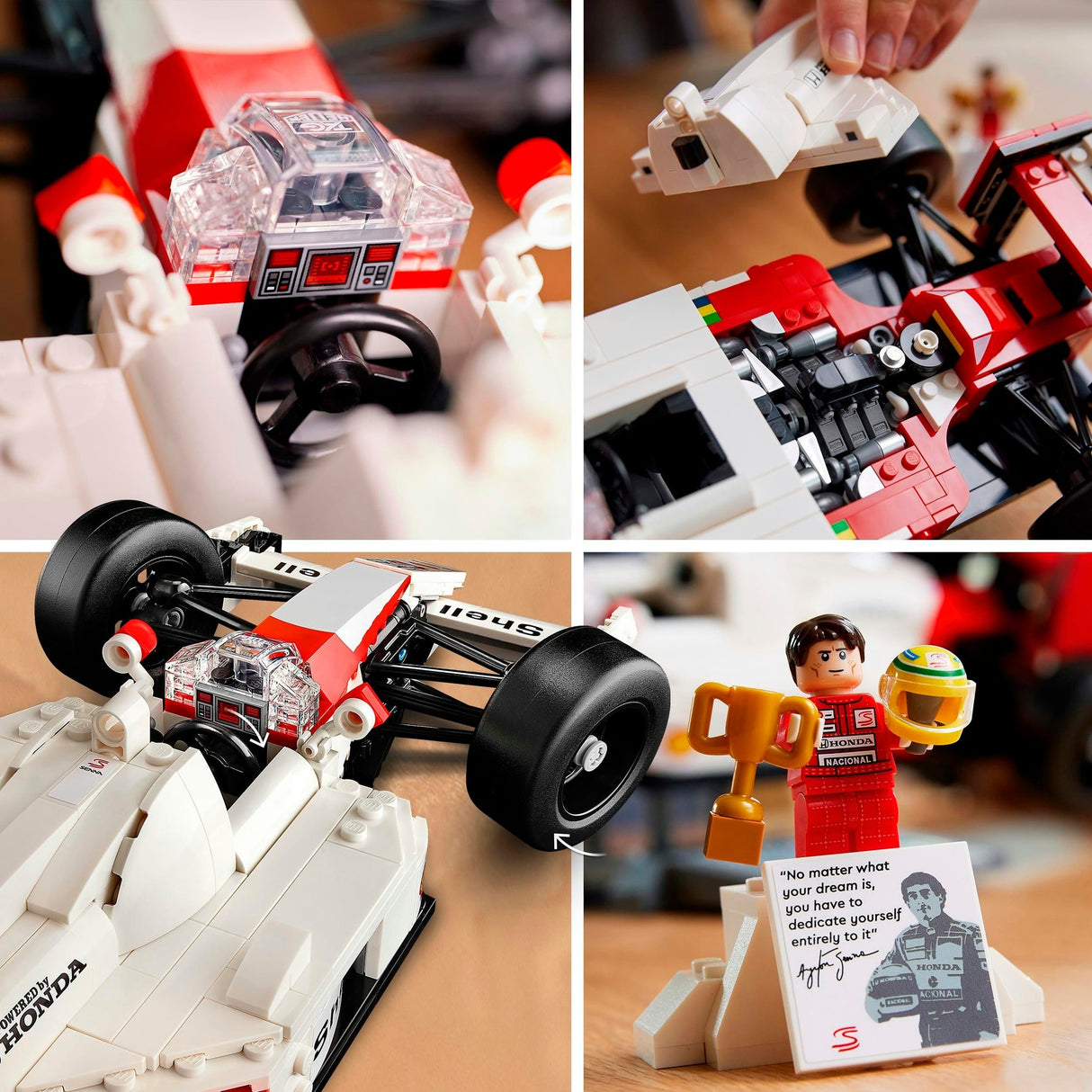 Icônes LEGO 10330 McLaren MP4 4 et Ayrton Senna