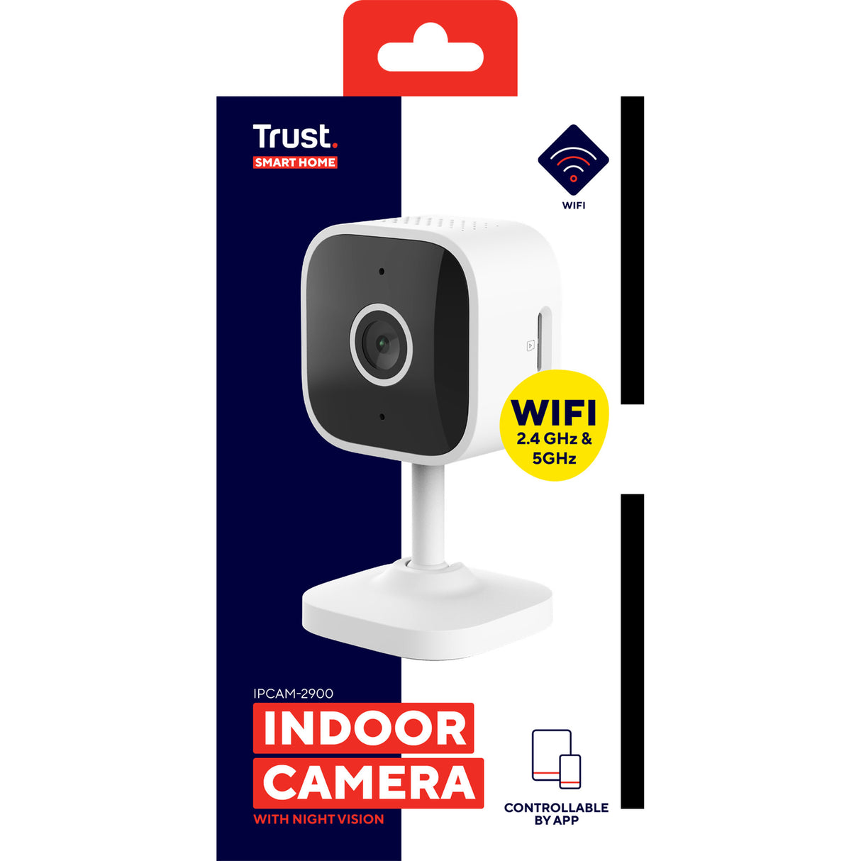 Trust ipcam-2900 beveiligingscamera (wit, 2.4 of 5ghz wifi)