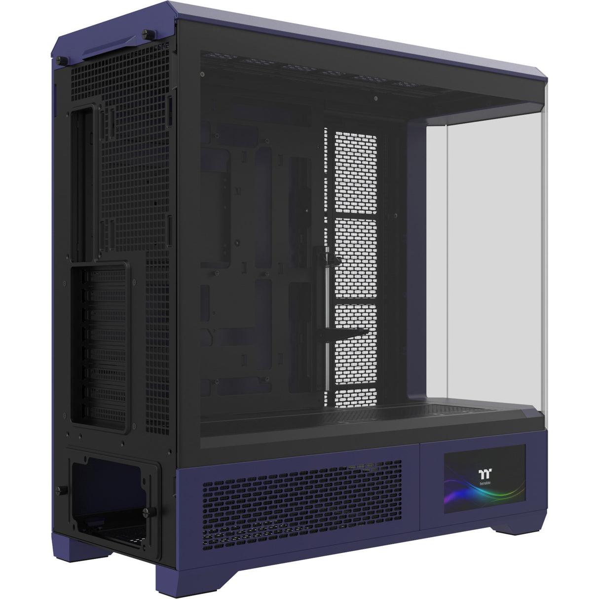 Thermaltake view 600 tg future dusk big tower behuizing (paars zwart | 2x usb-a | 1x usb-c | tempered glass)