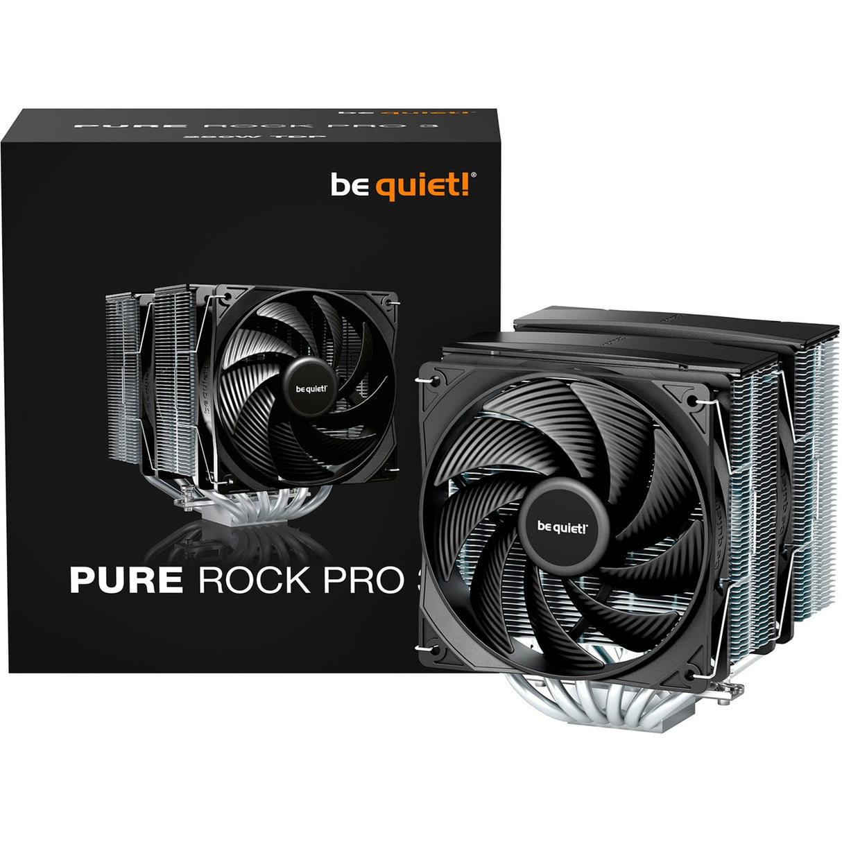 Soyez silencieux! refroidisseur de processeur pure rock pro 3 (noir)