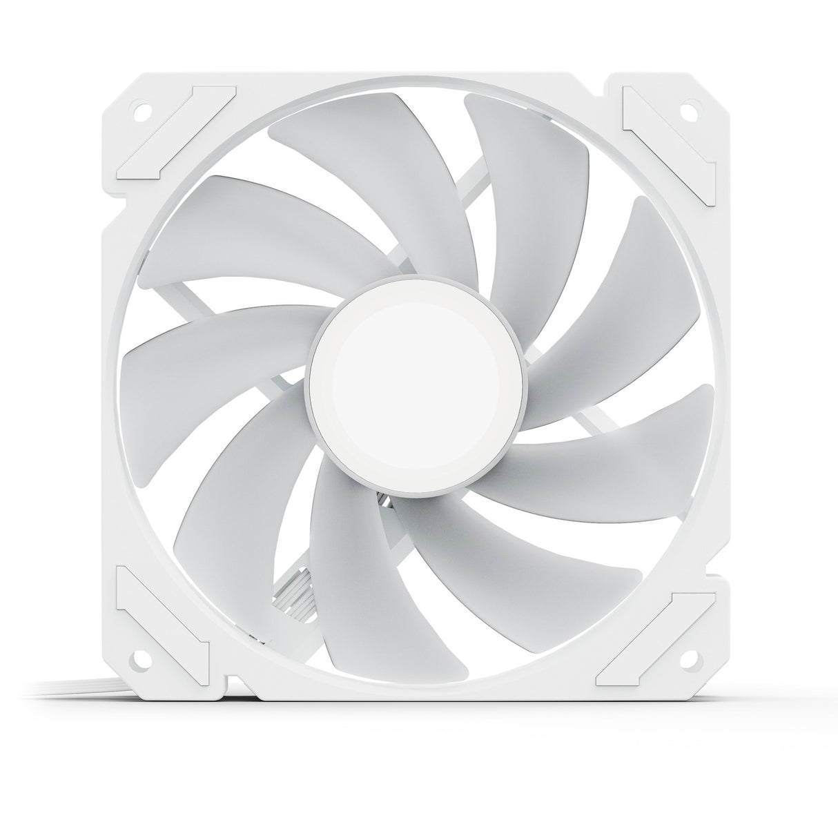 Sharkoon requin miroir rgb pwm ventilateur de boîtier (blanc, 120 x 120 x 25 mm)